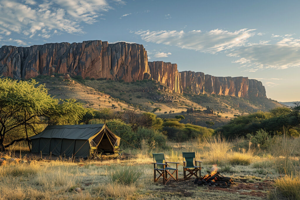 Waterberg Safari Camp Red Cliffs Afternoon Light — Namibia Buddy Reise