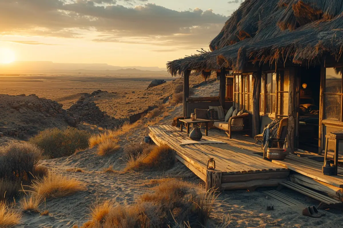 Kalahari Mariental Lodge Dunes Evening Light — Namibia Buddy Reise