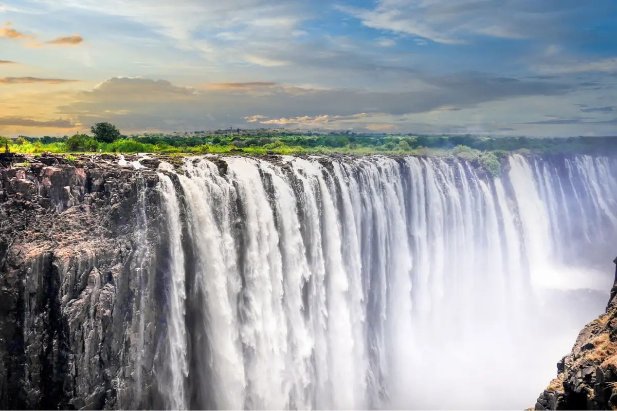 Waterfall Victoria Falls Thundering Depths — Namibia Buddy Reise